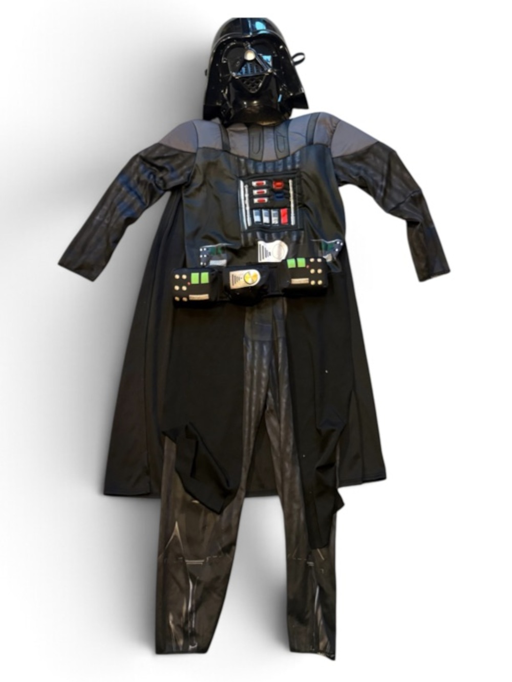 Disney Store Black Darth Vader Costume with Helmet Sz 3 Star Wars Halloween